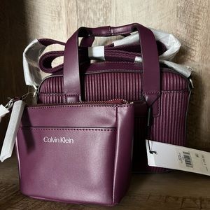 CALVIN KLEIN Bette 2 in  1 burgundy
